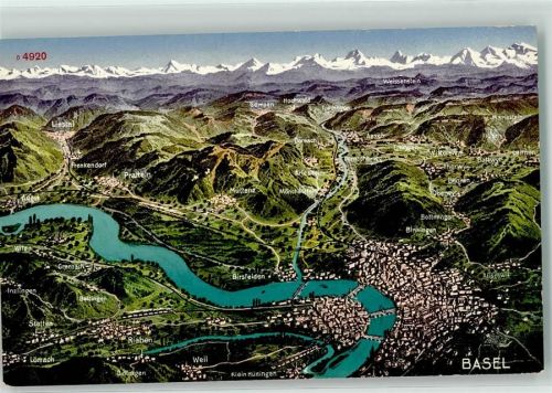 4102 Binningen - Kanton Basel Vogelschau
