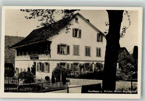 8105 Regensdorf Foto AK Gasthaus zum Wilden Mann