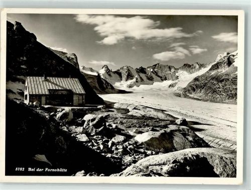 Fornohütte Foto AK Verlag u. Fotograf Hans Steiner Hüttenstempel