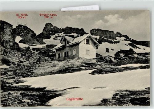 Leglerhütte 1909 - Kleiner Kärpf Grosser Kärpf