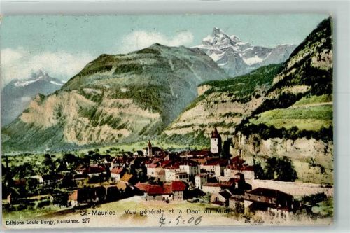 1890 St-Maurice 1906 - Dent du Midi