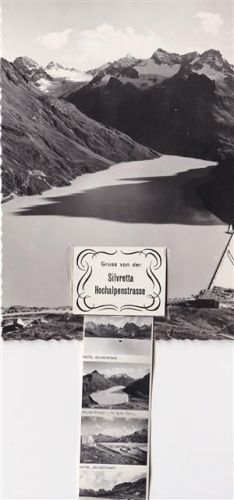 Silvretta AK mit Leporello ausziehbarer Papierstreifen Hochalpenstraße