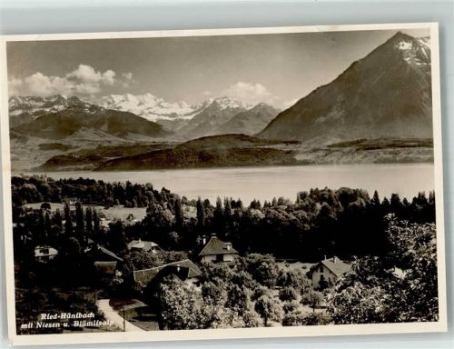 3626 Hünibach 1932 Foto AK Ried Niesen Blümlisalp