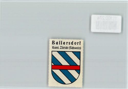8303 Bassersdorf Baltenswil ZH - Vignette Wappen Kaffee Hag ca 1920-1940
