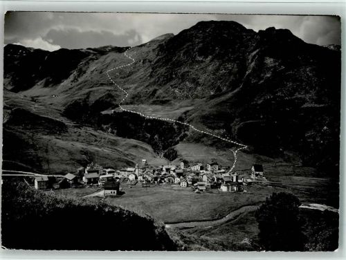 7457 Bivio - Gesamtansicht mit Route nach Avers