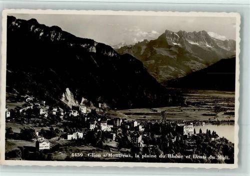 1823 Glion - s/Montreux la plaine du Rhône et Dents du Midi