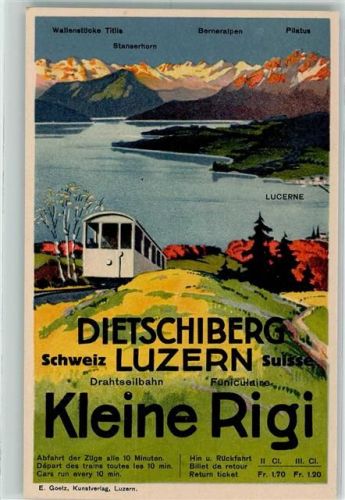 6006 Dietschiberg Luzern - Drahtseilbahn Funiculaire Kleine Rigi