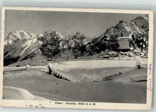 7551 Ftan 1915 Winter Paradis