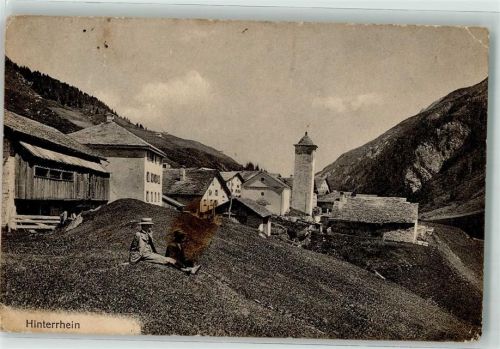 7438 Hinterrhein 1917 Gebrauchsspuren
