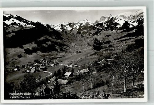 3764 Weissenburg Foto AK Pension Sternen Bergli