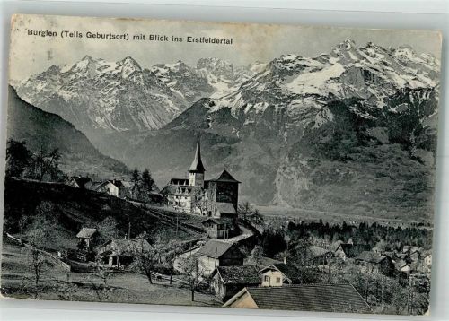 6463 Bürglen UR 1911 Foto AK