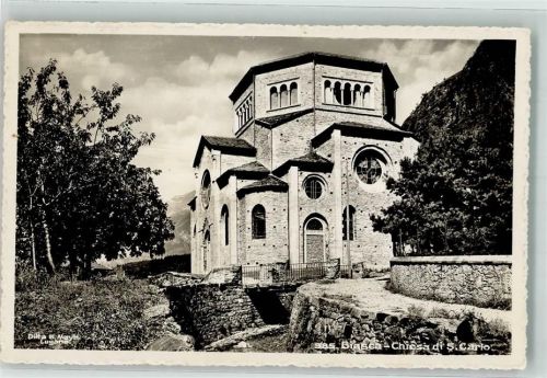 6710 Biasca Foto AK Foto Mayr Kirche St. Carlo