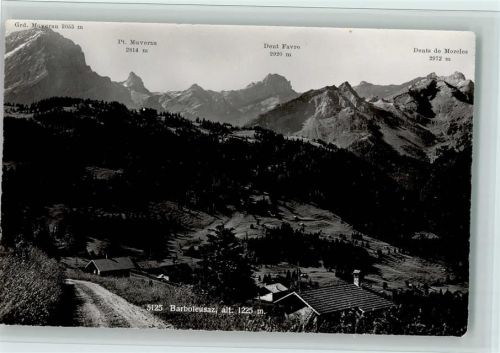 1882 La Barboleusaz Gryon - Grd. Muveran Pt. Muveran Dent Favre Dents de Morcles