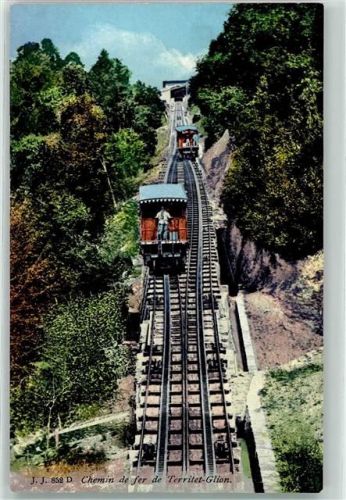 1820 Territet - Standseilbahn Chemin de fer de Glion