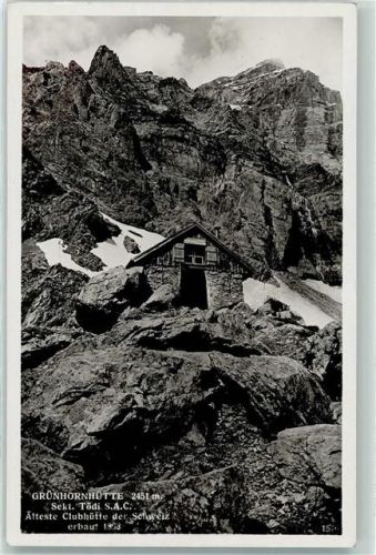 Fridolinshütte - Feldpost Geb Schützen KP I 85 Hüttenstempel