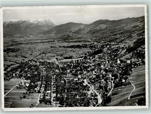 9436 Balgach 1954 Foto AK Luftbild - gute Erhaltung AK