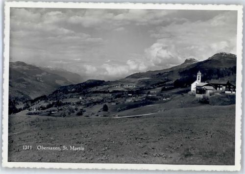 7134 Obersaxen Meierhof 1937 - St. Martin Kirche
