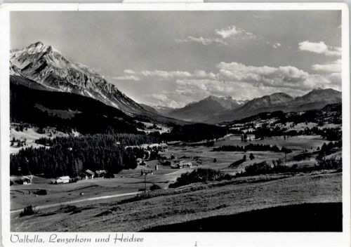 7077 Valbella - Teilansicht, Lenzerhorn, Heidsee
