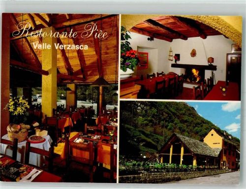 6634 Brione Verzasca Foto AK Gasthaus Piée