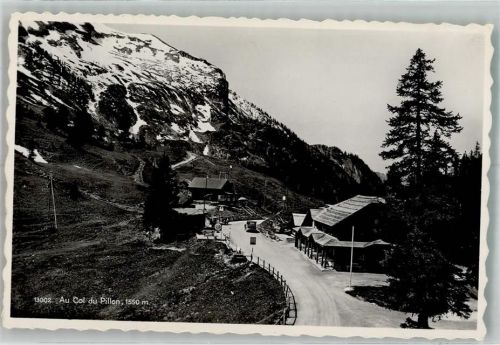 1865 Les Diablerets Ormont-Dessus Foto AK Au Col du Poillon