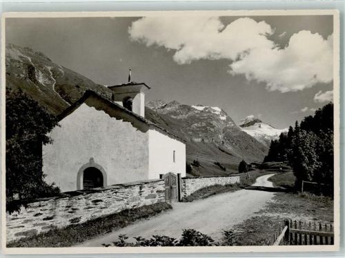 7514 Fex - Fexkirchli mit Chapütschin und Piz Tremoggia