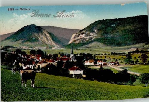 2112 Môtiers NE 1924 Foto AK