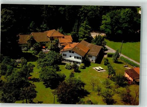 6616 Losone Foto AK Fliegeraufnahme Gasthaus Bruderhof Emmaus