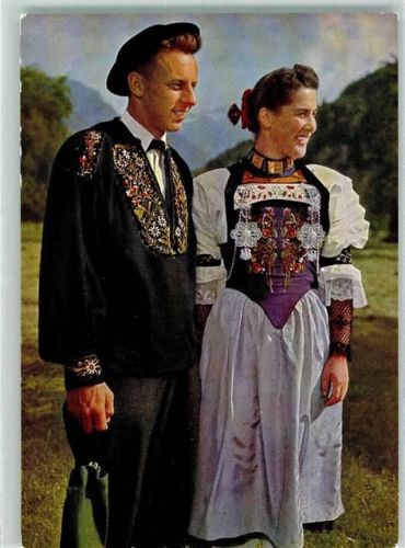 Edition Stehli Serie Nr. 1607 - Bäuerliche Sonntagstracht AK