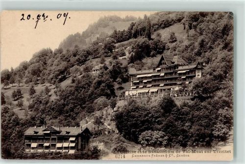 1820 Territet 1909 - La Colline Sanatorium de Val Mont