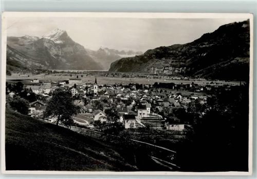 8867 Niederurnen Foto AK Ort handschriftlich