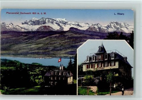 8132 Egg bei Zürich 1915 - Verlag Carl Künzli-Tobler - Restaurant Pfannenstiel, gute Erhaltung AK