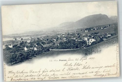 2034 Peseux 1899 Lithographie