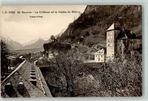 1890 St-Maurice - Schloss Rhonetal