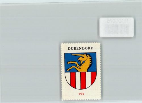 8600 Dübendorf - Vignette Wappen Kaffee Hag ca 1920-1940 Dübendorf