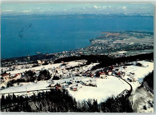 9405 Wienacht-Tobel 1981 - Flugaufnahme Blick zum Bodensee und Altenrhein Winter