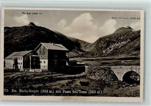 Lukmanier - Sta. Maria-Hospiz mit Passo dell'Uomo Piz Scai Pizzo del Uomo