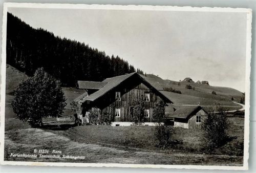 6197 Schangnau Foto AK Pension Ferienkolonie Steinmösli