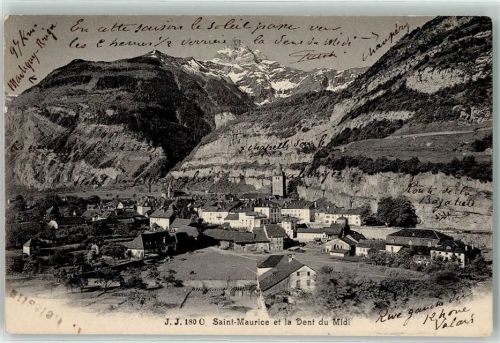 1890 St-Maurice 1905 - Dent du Midi