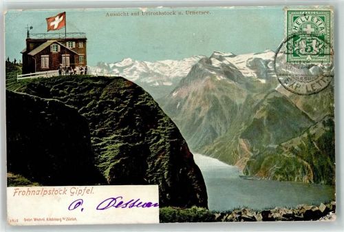 Fronalpstock 1905 Gebrauchsspuren Gipfel