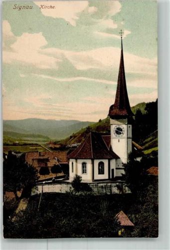 3534 Signau 1908 Foto AK Kirche