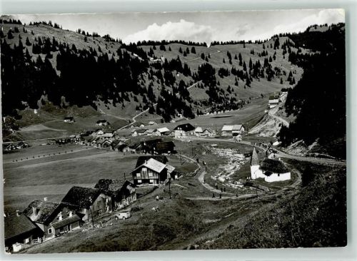 9497 Steg Foto AK Saminatal Kirche