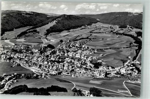 2710 Tavannes Foto AK Fliegeraufnahme