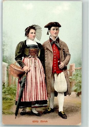 8000 Zürich - Zürcher Trachtenpaar