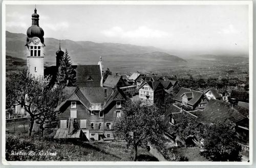 8739 Rieden SG 1941 - Kirche Feldpost Schweiz