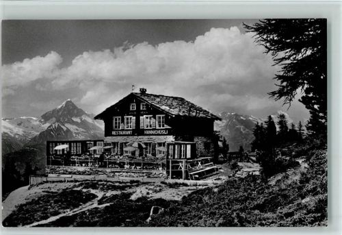 3925 Grächen - Restaurant Hannighüsli Hannigalp