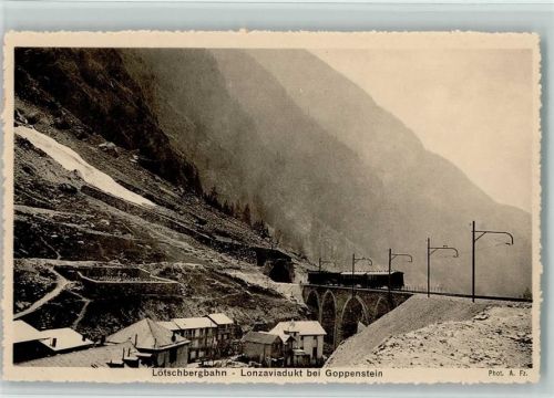 3917 Goppenstein - Lötschbergbahn Lonzaviadukt
