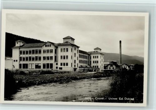 2108 Couvet Foto AK Usines Ed. Dubied, Verlag SG Nr. 4132, gute Erhaltung AK.