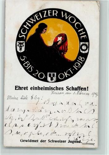 1919 - Schweizer Woche 1918 - Gwidmet der Schweizer Jugend