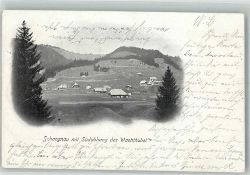 6197 Schangnau 1904 Foto AK Südabhang des Wachthubel