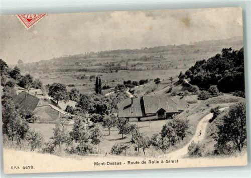 1658 Rossinière 1907 - Route de Rolle